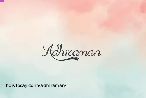 Adhiraman