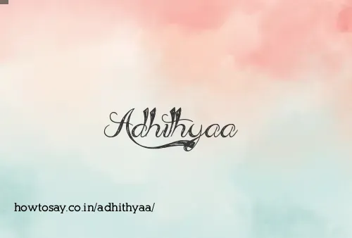 Adhithyaa