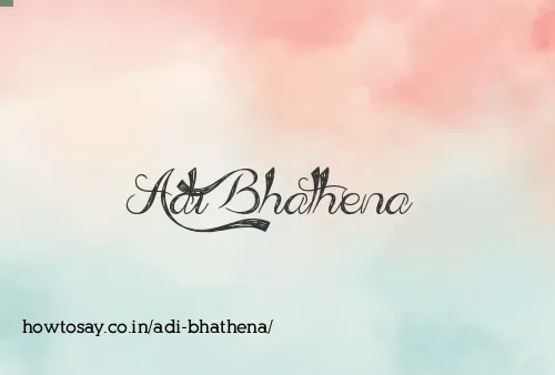 Adi Bhathena