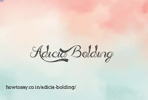 Adicia Bolding