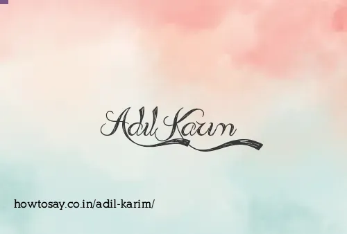 Adil Karim