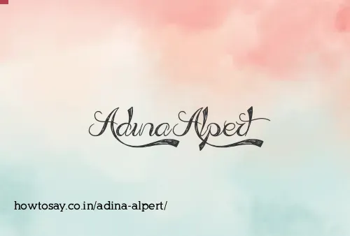Adina Alpert