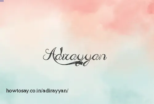 Adirayyan