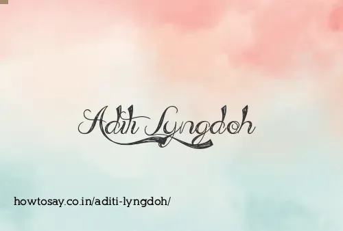 Aditi Lyngdoh