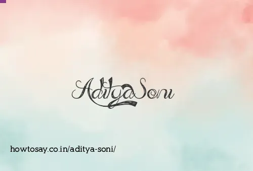 Aditya Soni