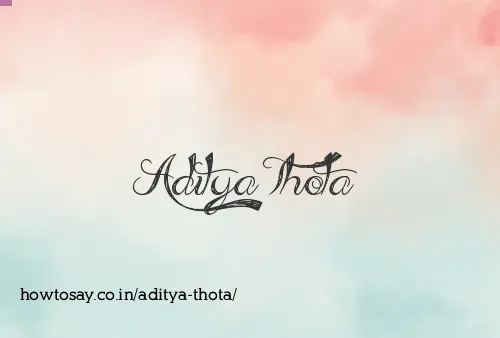 Aditya Thota