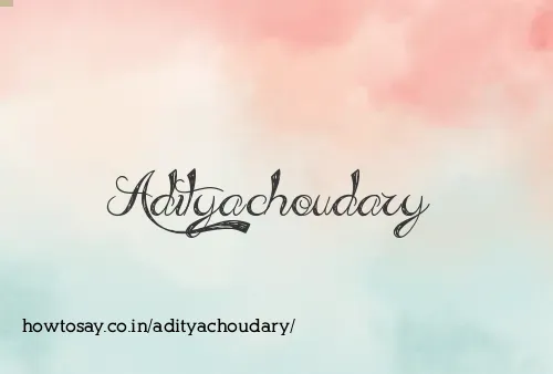 Adityachoudary
