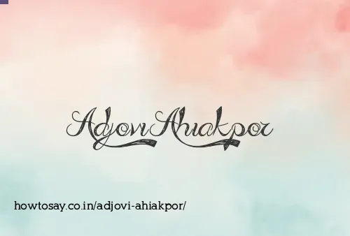 Adjovi Ahiakpor