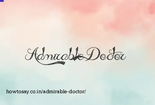 Admirable Doctor