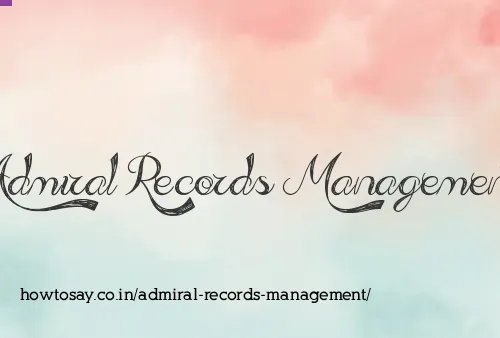 Admiral Records Management