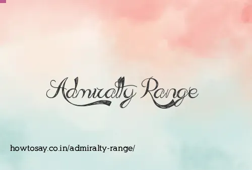 Admiralty Range