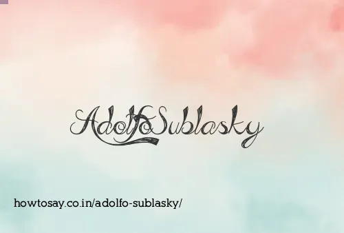 Adolfo Sublasky