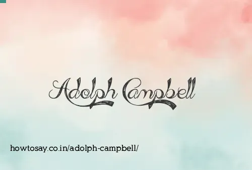 Adolph Campbell