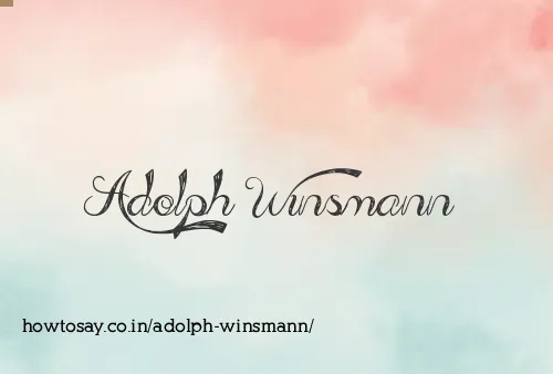 Adolph Winsmann