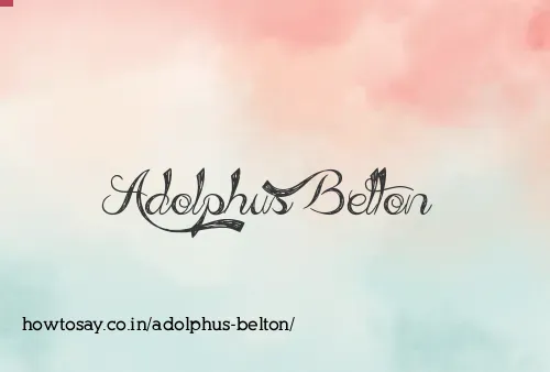 Adolphus Belton