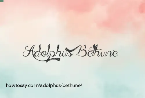 Adolphus Bethune