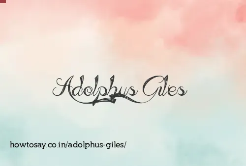 Adolphus Giles