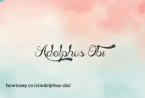 Adolphus Obi