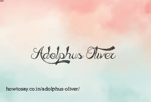 Adolphus Oliver