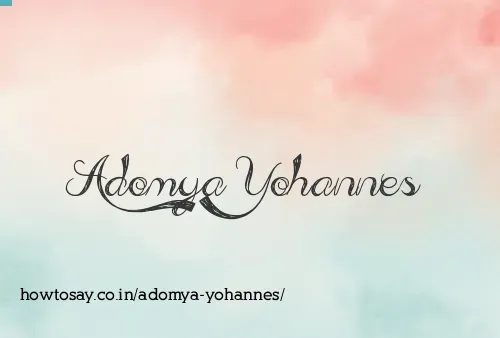 Adomya Yohannes
