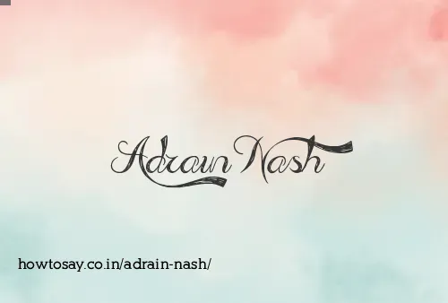 Adrain Nash