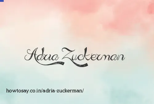 Adria Zuckerman