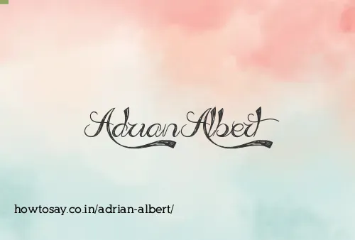 Adrian Albert