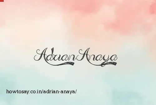Adrian Anaya
