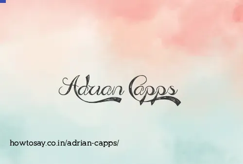 Adrian Capps