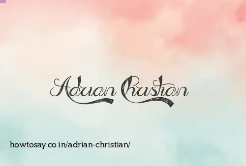 Adrian Christian