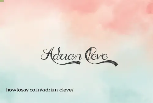 Adrian Cleve