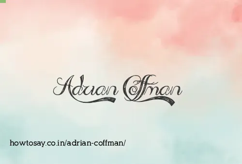 Adrian Coffman
