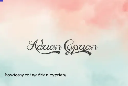 Adrian Cyprian