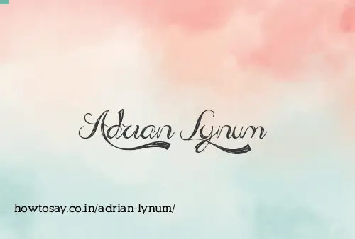 Adrian Lynum