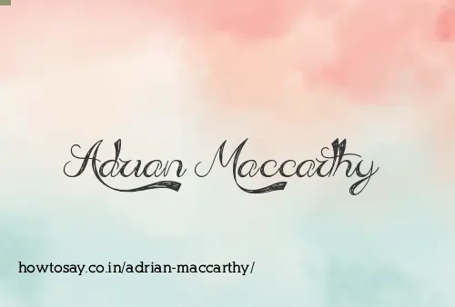 Adrian Maccarthy