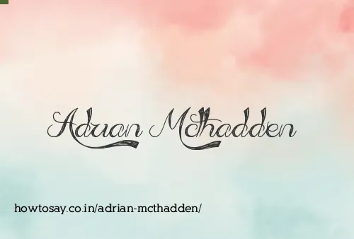 Adrian Mcthadden