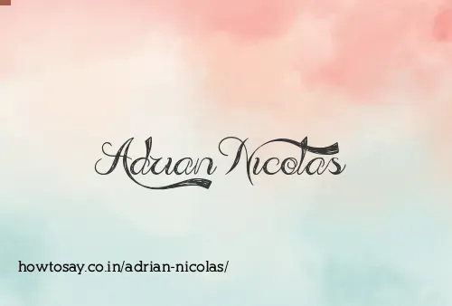 Adrian Nicolas