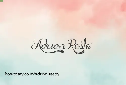 Adrian Resto