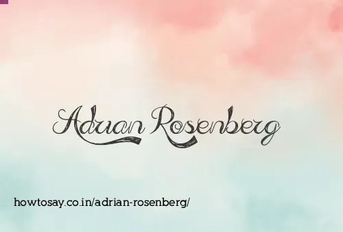 Adrian Rosenberg