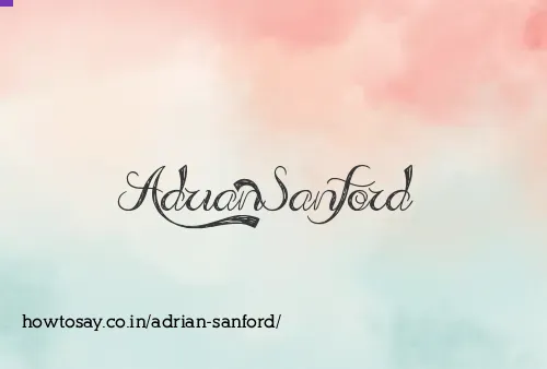 Adrian Sanford