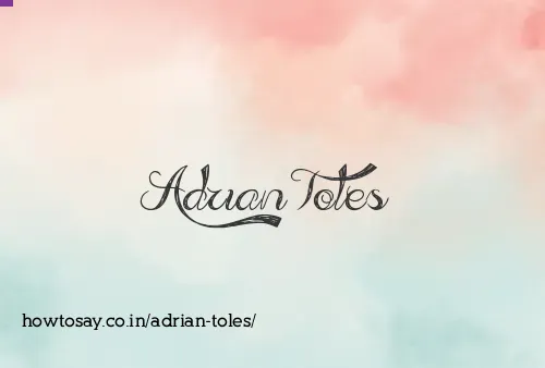 Adrian Toles