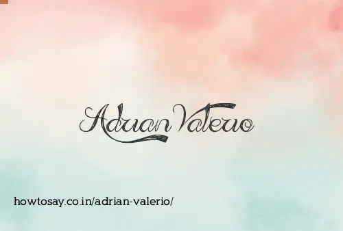 Adrian Valerio