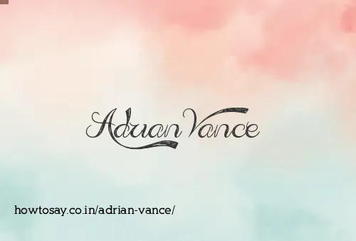 Adrian Vance