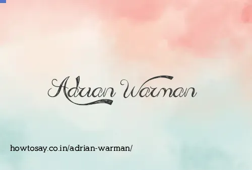 Adrian Warman