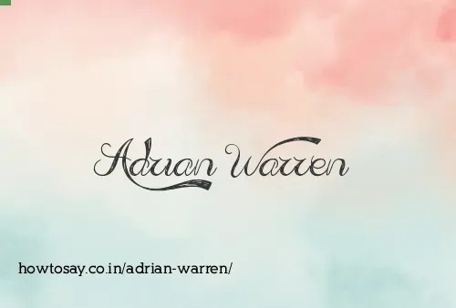 Adrian Warren