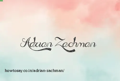 Adrian Zachman