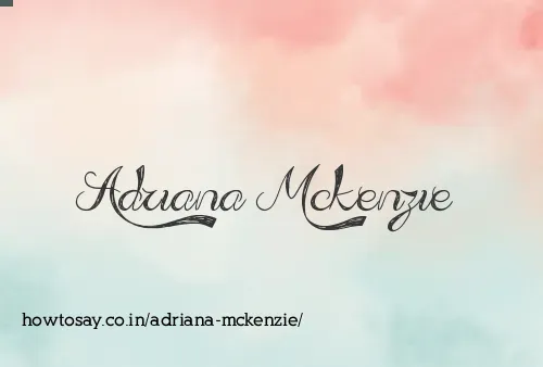 Adriana Mckenzie