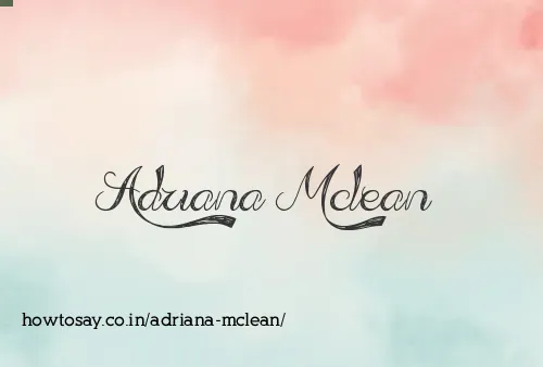 Adriana Mclean