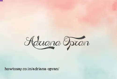 Adriana Opran