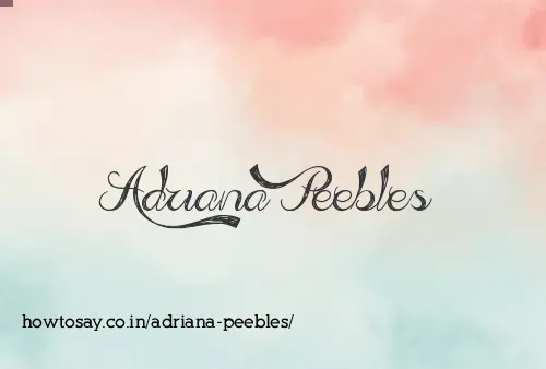 Adriana Peebles